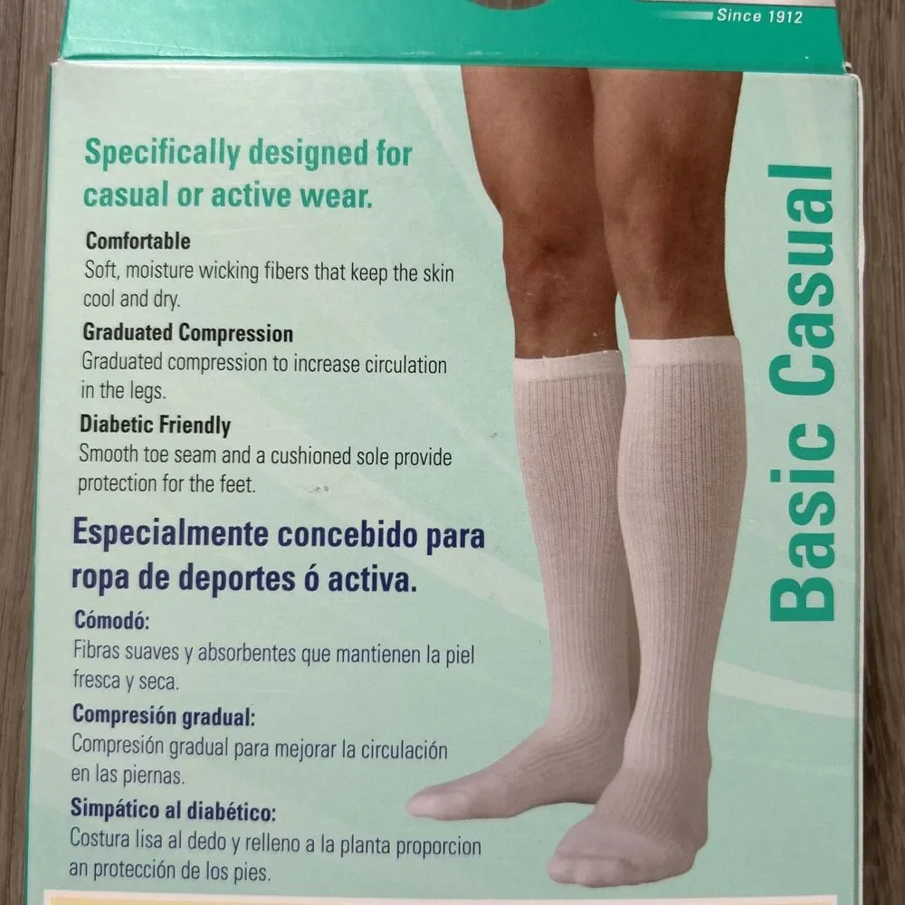 Juzo Compression Socks 4700 AD Size II Black 14-20mg Knee High Basic Casual NEW